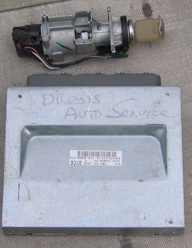 03 lincoln ls ecu ecm pcm engine computer w/ ignition 3.0l 3w4a-12a650-dg oxc6