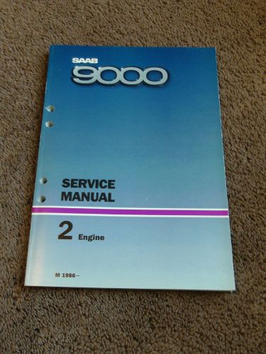 1985 1986 1987 saab 9000 engine service repair shop manual oem turbo dealer