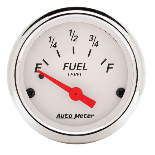 Auto meter 1318 arctic white; fuel level gauge