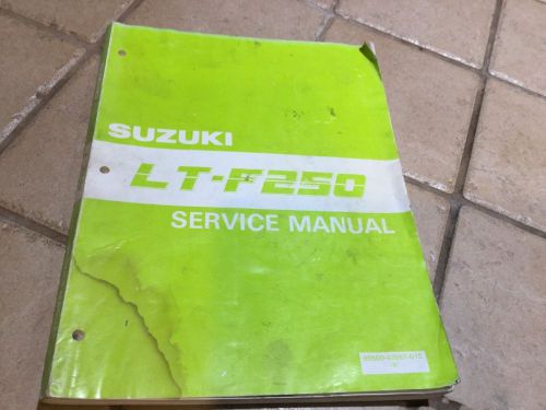 Original oem suzuki ltf250 dealer repair service shop manual 99500-42098-01e