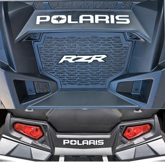 2011 polaris rzr front & rear white vinyl letters