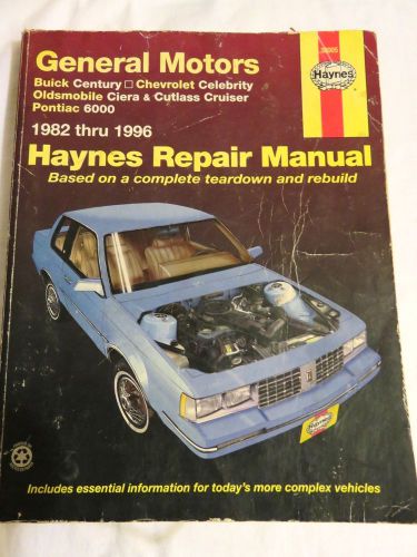 Haynes 38005 - general motors 1982 thru 1996 (see desc for list) wiring diagrams