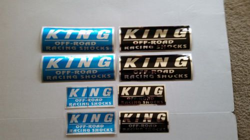 King shocks off road racing 8 pack of stickers