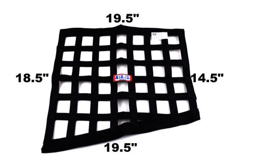 Rjs racing sfi 27.1  black ribbon window net 19.5 x 14.5 x 19.5 x 18.5