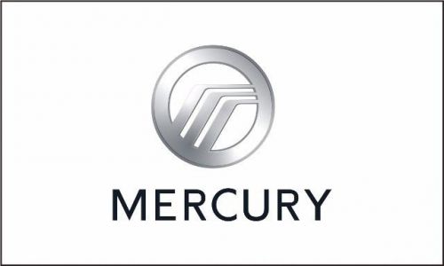 Mercury banner flag car 5x3 feet new white!