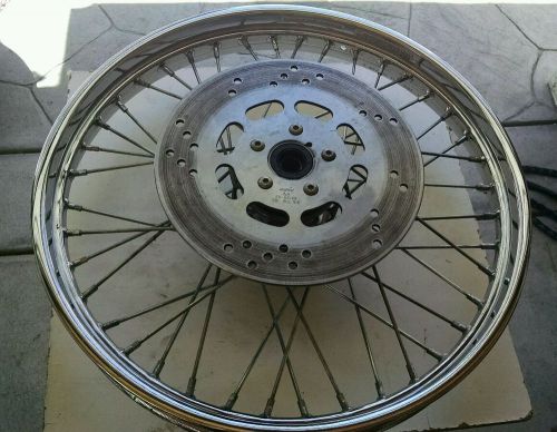 Oem harley davidson front rim 21x 2.15 with disk