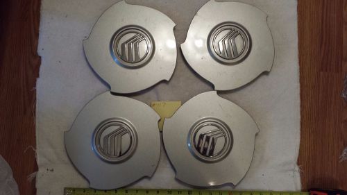 Set of 4 oem 1993-95 mercury villager nautica silver wheel center caps hubcaps