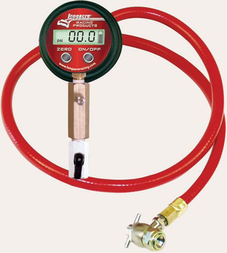 Longacre digital shock inflation gas fill tool gauge 0-300 psi #50473 24&#034; hose