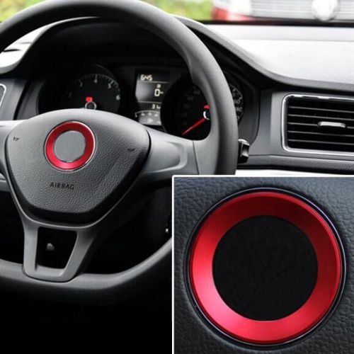 Aluminum decoration interior steering wheel cover trim ring for golf 7 polo 14+