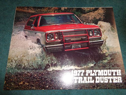 1977 plymouth trail duster sales folder  / original dealership brochure