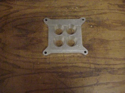 Billet aluminum 1&#034; thick 4 hole tapered holley carburetor spacer mh51