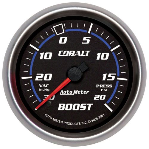 Auto meter 7901 cobalt; mechanical boost/vacuum gauge