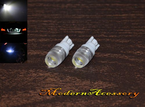 2x high power 1.5w t10 led white wedge bulbs licence plate light 194 168 161 n