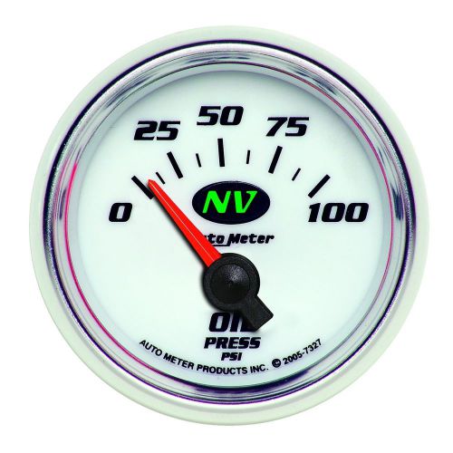 Auto meter 7327 nv; electric oil pressure gauge