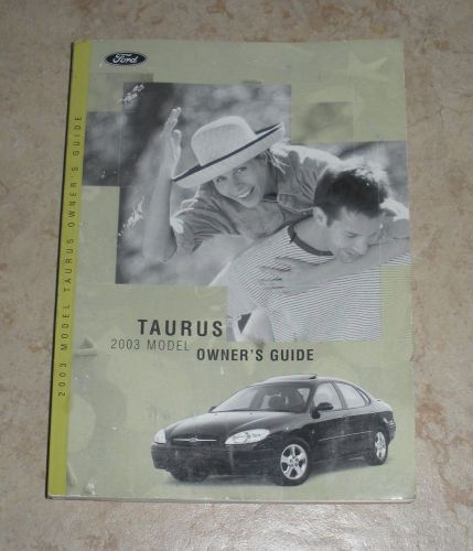 2003 ford taurus owner&#039;s guide manual