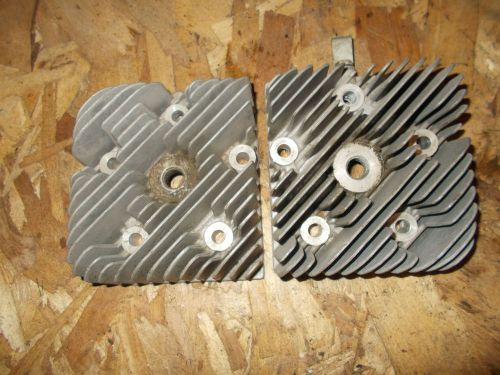 2 vintage ccw snowmobile engine cylinder heads