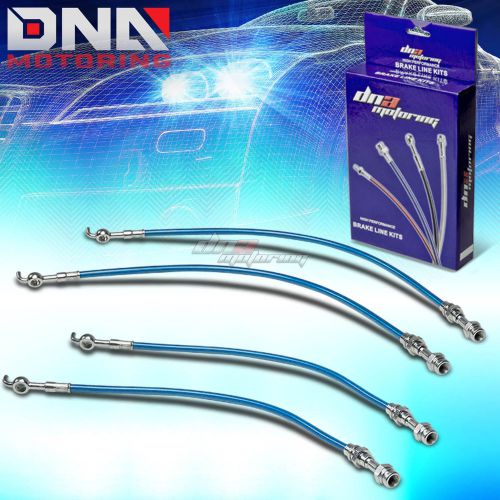 93-97 mazda mx6/626/probe blue stainless steel braided hose brake line/cables