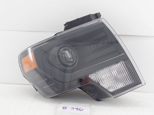 Oem xenon headlight ford f150 hid head light 13 14 lamp black rh fx2 fx4 damaged