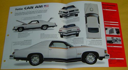 1977 pontiac can am le mans grand prix shaker scoop 400 ci info/specs/photo 15x9