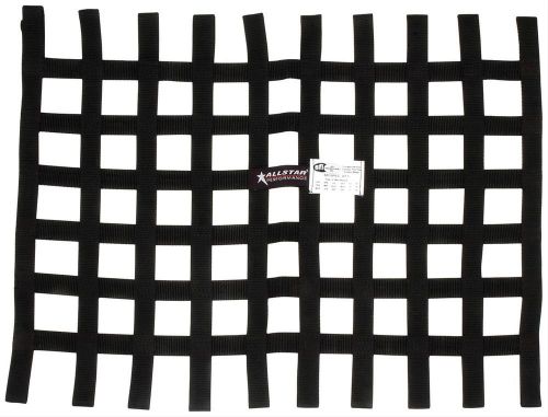 Allstar performance window net 1 in webbing 18 x 24 in rectangle black p/n 10295