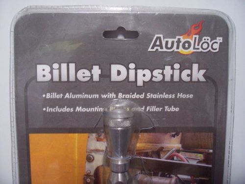 Billet aluminum dipstick / braided stainless hoese