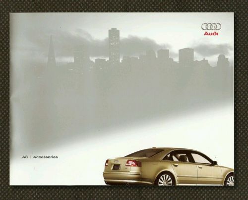 2005 audi a8 accessories brochure vintage original usa model