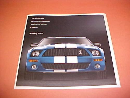 2007 original ford shelby gt500 gt 500 mustang brochure 07 gt 500 hp prospekt