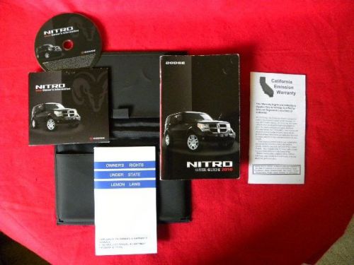 2010 dodge nitro user guide &amp; user cd   w/factory case