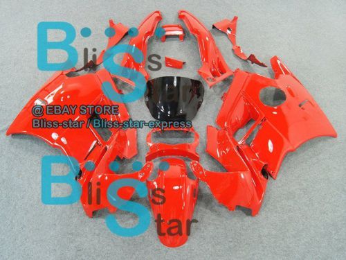 Red glossy fairing + tank cover kit set honda cbr600f2 92 93 1991-1994 25 b4