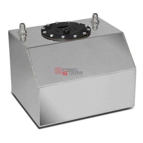 4 gallon lightweight aluminum gas fuel cell tank+level sender 10&#034;x 12&#034;x 8.25&#034;