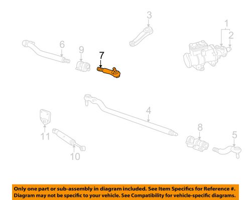 Ford oem 99-07 f-250 super duty steering gear-center link right ac3z3304c