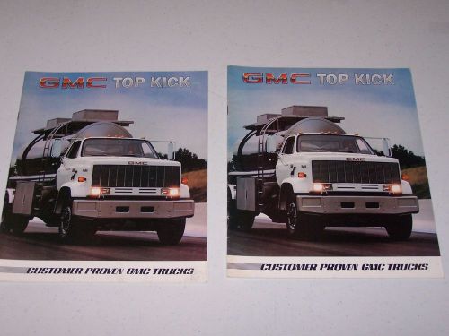 1985 gmc top kick truck dealer sales brochure lot of 2 includes 7000 series