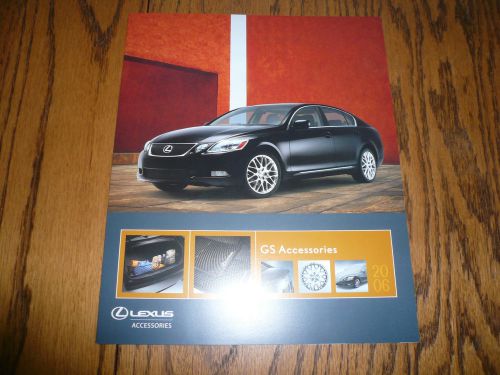 2006 lexus gs accessories sales brochure