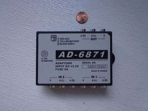 (rosen) ad-6871 dvd video system adaptors input to monitor &amp;audio input dc-13.2v