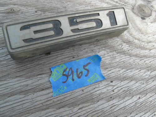 1970 1971 ford torino oem 351 fender badge emblem