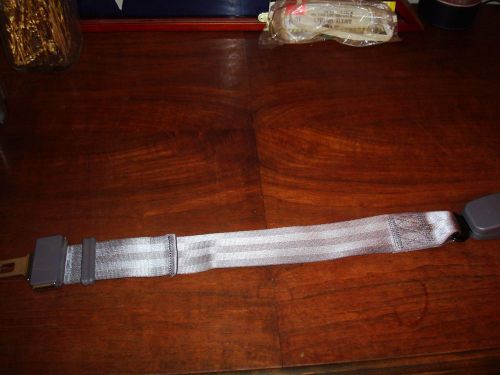 Adjustable seat belt extender from 10&#034;-26&#034; (20&#034; wide buckle, type a, gray)