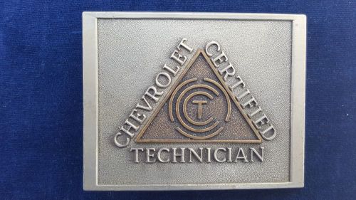 Chevrolet certified technician belt buckle