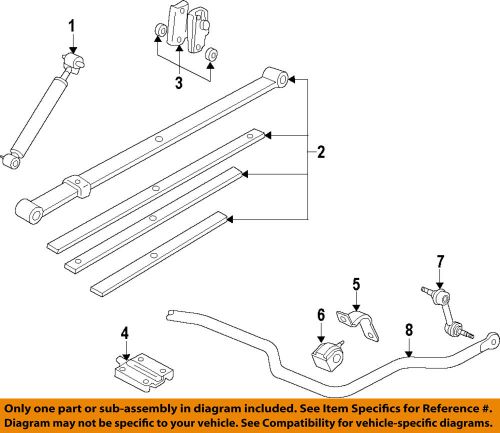 Gm oem rear suspension-shackle 15166223