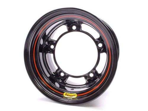 Bassett armor edge wide-5 15&#034;x10&#034; race wheel black 4.5&#034; bs p/n#50sr45 aero bart