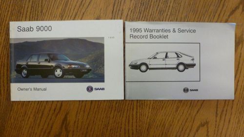 1995 saab 9000 owner&#039;s manual with warranty and service booklet