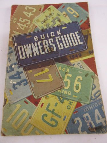 1949 buick  original owners manual good shape!