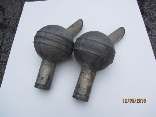 Rare unique custom made 1940&#039;s english boat engine exhaust tail pipe silencers