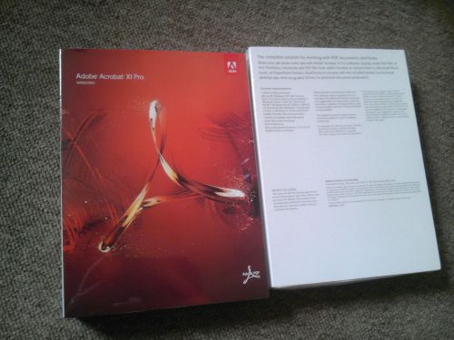 Adobe acrobat xi pro (retail) - full version for windows 65195200