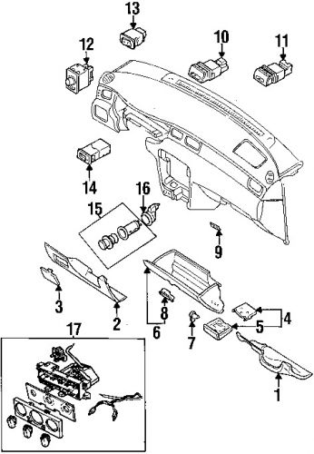 Nissan 2534050y00 genuine oem engagement switch