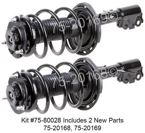 Pair new complete front right &amp; left strut shock coil spring assembly