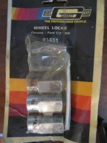 Mr gasket wheel locks #1451  (2)  ford 1/2&#034; vintage 1960&#039;s+