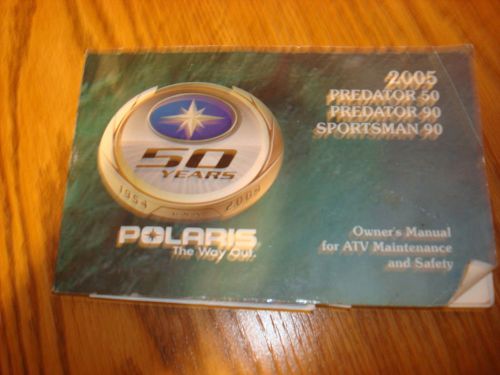 2005 polaris predator 50 &amp;90,sportsman 90 atv maintenance manual