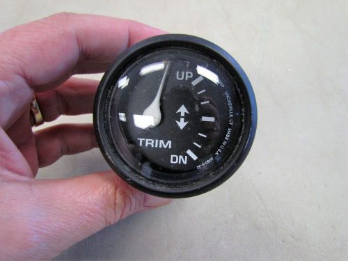 Faria trim gauge gp7712a black face &amp; bezel marine boat