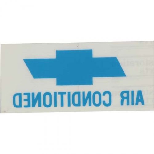 Quarter glass air conditioned bow-tie decal, 1966-67 nova