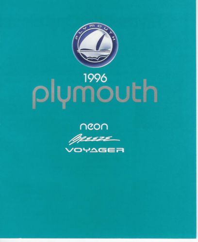 1996 plymouth full line  brochure   neon  breeze voyager